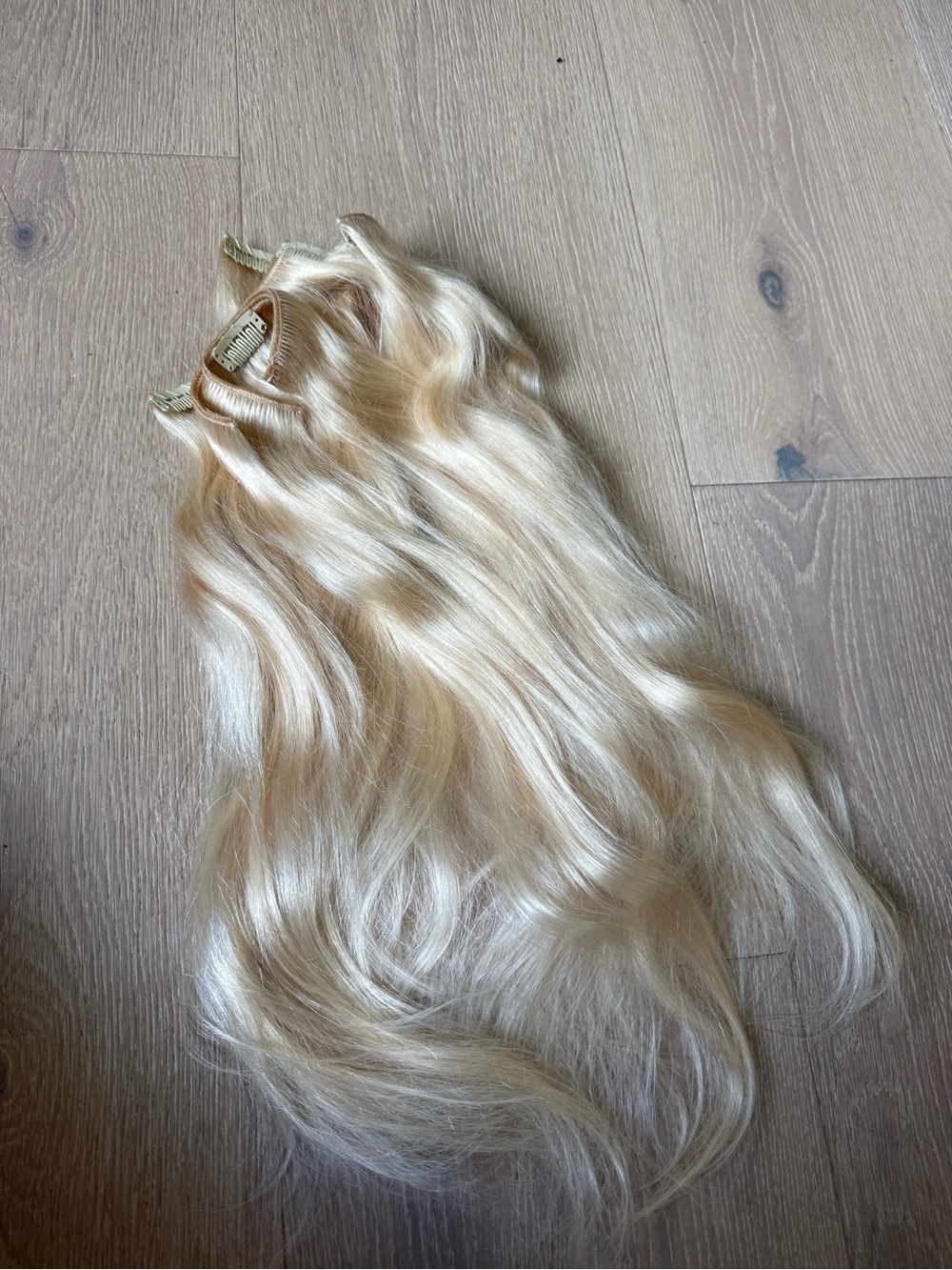 Used blonde hair extensions 18”